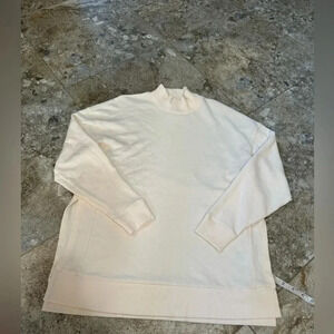 american eagle aerie cream jegging fit mock neck sweatshirt XS
